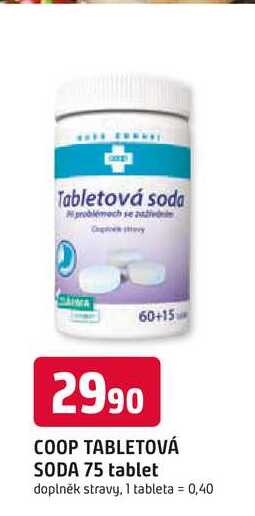 COOP TABLETOVÁ SODA 75 tablet Trefa