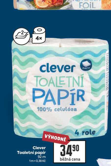 Clever Toaletní papír 92 m