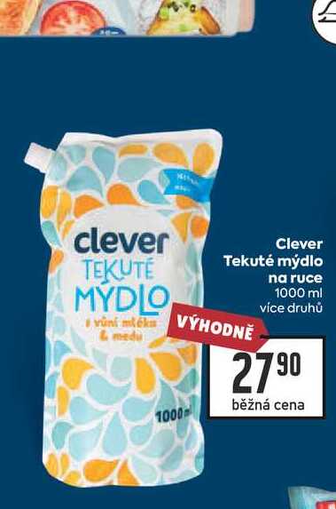 Clever Tekuté mýdlo na ruce 1000 ml BILLA