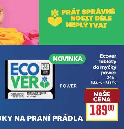 Ecover Tablety do myčky power 24 ks BILLA