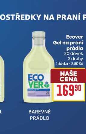 Ecover Gel na praní prádla 20 dávek BILLA