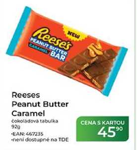 Reeses Peanut Butter Caramel čokoládová tabulka 92g