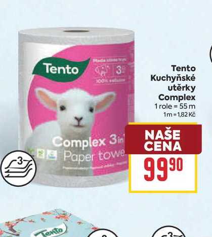 Tento Kuchyňské utěrky Complex 1 role BILLA