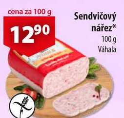 Sendvičový nářez, 100 g 