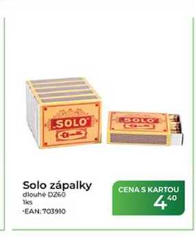 Solo zápalky dlouhé D260 Tamda Foods