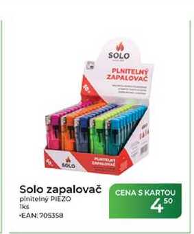 Solo zapalovač plnitelný PIEZO 1ks Tamda Foods