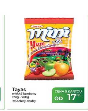 Tayas měkké bonbony 170g-700g