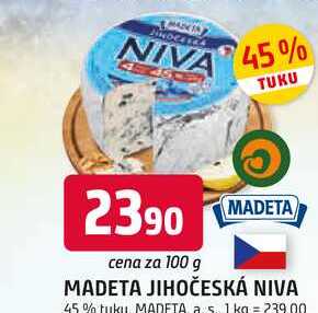 MADETA JIHOČESKÁ NIVA 45% tuku 100g