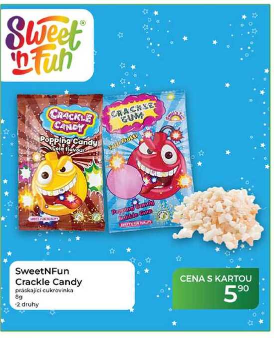 SweetNFun Crackle Candy práskající cukrovinka 8g
