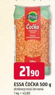 ESSA ČOČKA 500 g drobnozrnná červená 