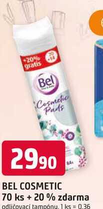 BEL COSMETIC 70 ks + 20% zdarma odličovací tampóny