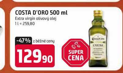 COSTA D'ORO 500 ml Extra virgin olivový olej 