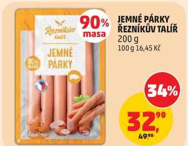 JEMNÉ PÁRKY ŘEZNÍKŮV TALÍŘ, 200 g