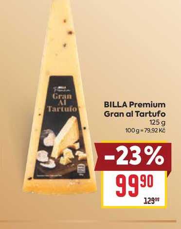 BILLA Premium Gran al Tartufo 125 g