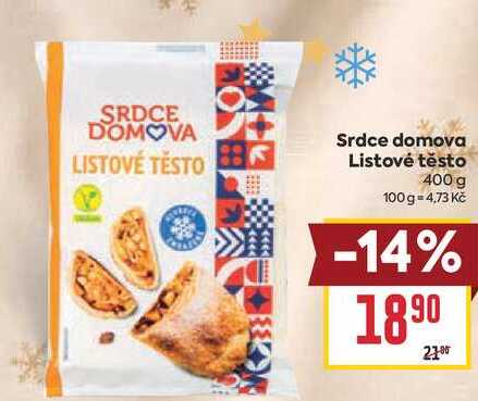 Srdce domova Listové těsto 400 g