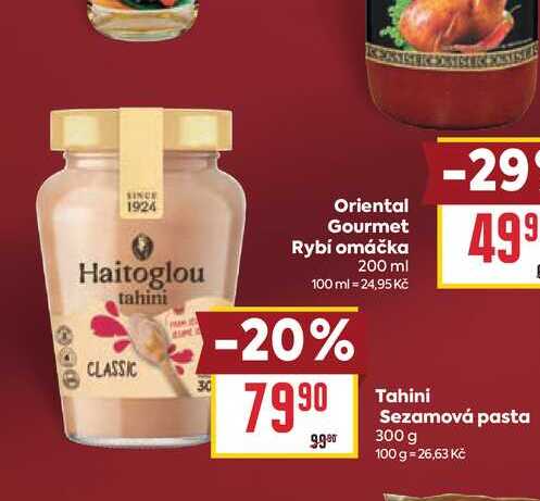 Tahini Sezamová pasta 300 g 