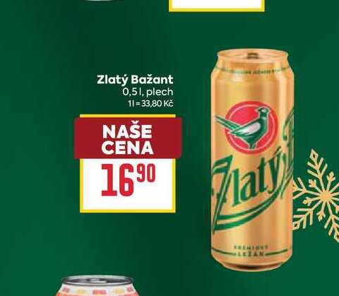 Zlatý Bažant 0,51, plech