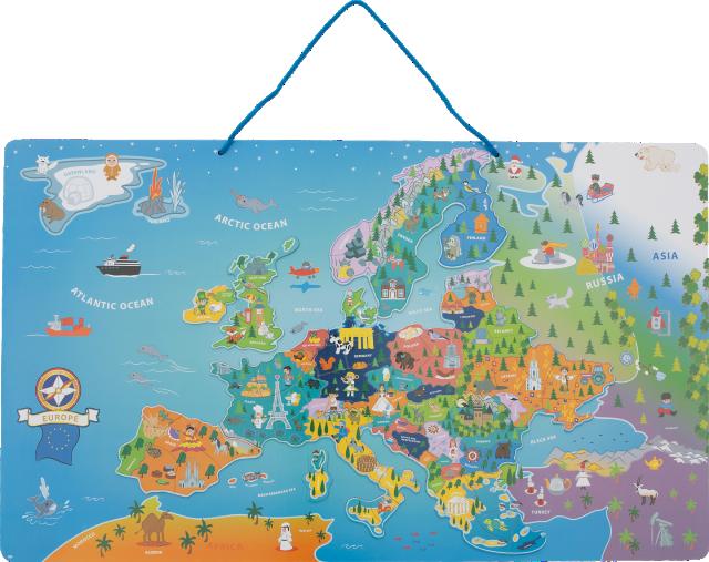 LUPILU Magnetická mapa Evropy 95 dílů