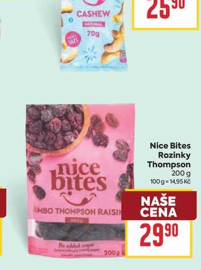 Nice Bites Rozinky Thompson 200 g