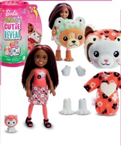 Barbie cutie reveal Chelsea v kostýmu Bambule