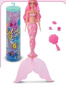 Barbie color reveal Barbie mořská panna s drahokamy Bambule