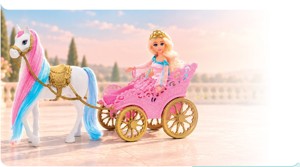 Dreameez princezna s koníkem a kočárem Bambule