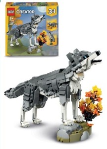 LEGO Creator 3v1 31393 Lesní zvířata: Šedý vlk