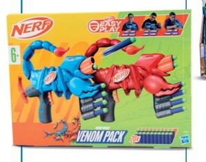 Nerf 2 pistole + 20 šipek Venompack Bambule