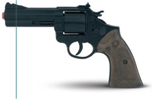 Policejní revolver černý Bambule