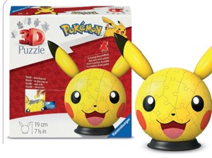 3D puzzle ball s ušima Pokémon Bambule