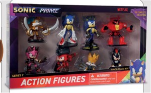 Sonic akční figurky 8 ks Deluxe box Bambule
