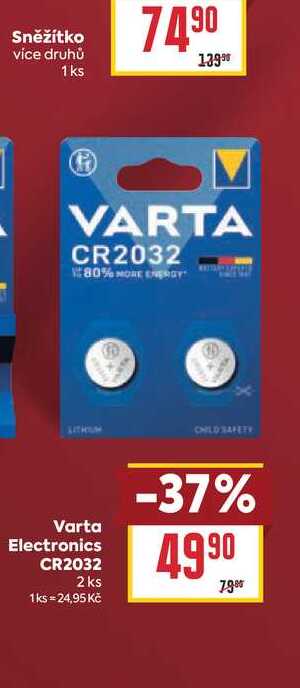 Varta Electronics CR2032 2 ks 