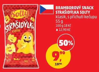 BRAMBOROVÝ SNACK STRAŠIDÝLKA SOLTY klasik, 55 g