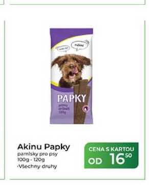 Akinu Papky pamlsky pro psy 100g-120g