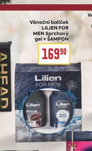 Vánoční balíček LILIEN FOR MEN Sprchový gel + ŠAMPON