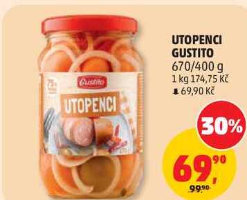 UTOPENCI GUSTITO, 670/400 g 