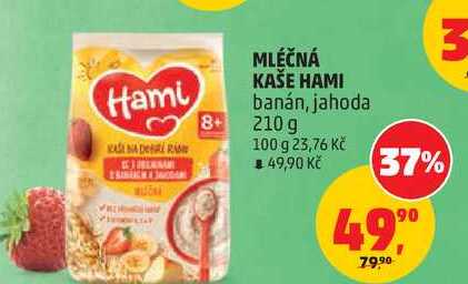 MLÉČNÁ KAŠE HAMI banán, 210 g