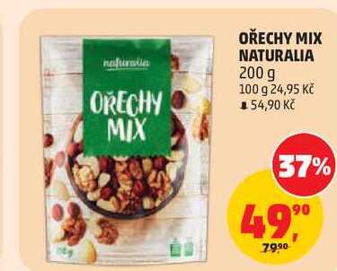 OŘECHY MIX NATURALIA, 200 g