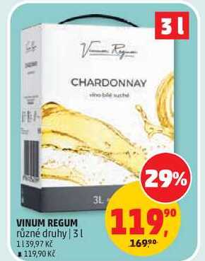 VINUM REGUM různé druhy, 3 l 