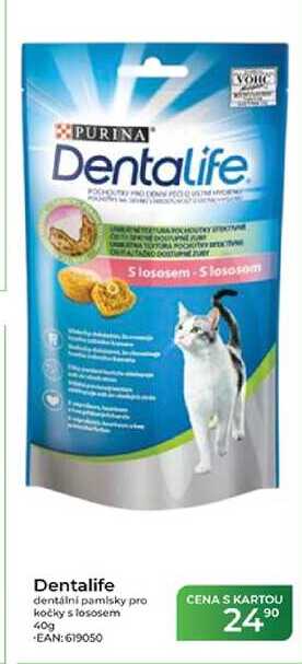 Dentalife dentální pamlsky pro kočky s lososem 40g