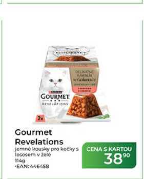 Gourmet Revelations jemné kousky pro kočky s lososem 114g