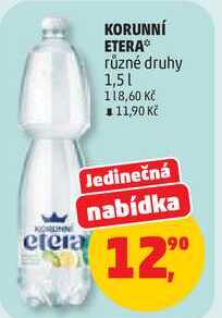 KORUNNÍ ETERA různé druhy, 1,5 l