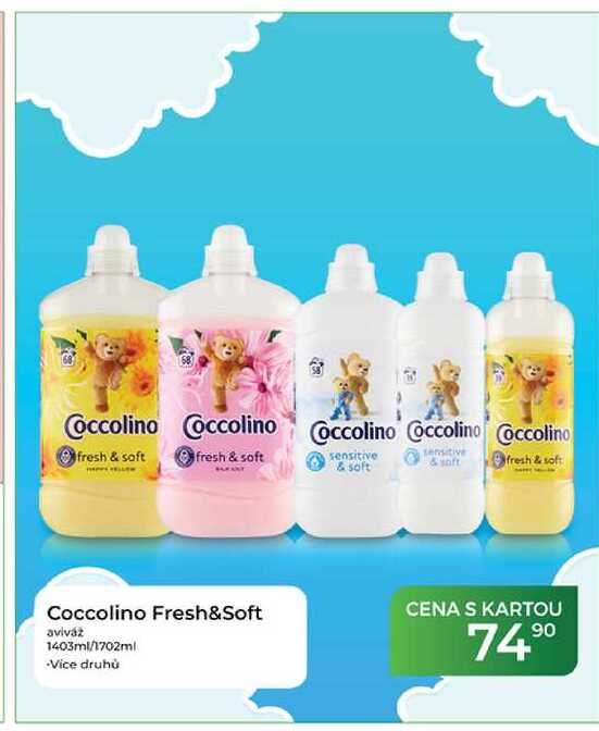 Coccolino Fresh&Soft aviváž 1403ml/1702ml Tamda Foods