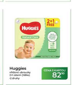 Huggies vlhčené ubrousky 2+1 zdarma (168ks) -2 druhy