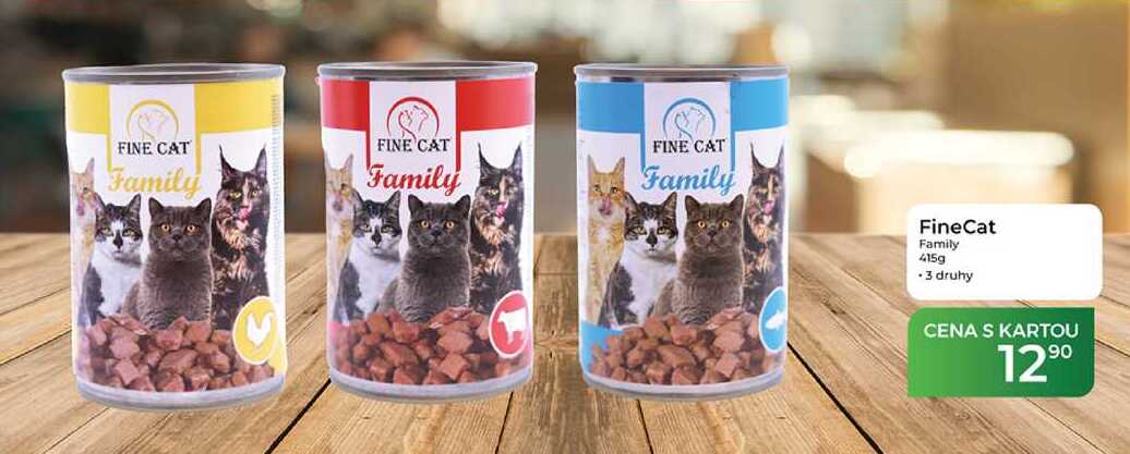 FineCat Family 415g -3 druhy