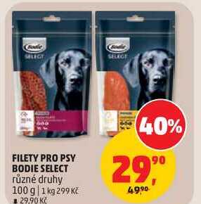 FILETY PRO PSY BODIE SELECT různé druhy, 100 g 