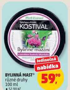 BYLINNÁ MAST různé druhy, 100 ml Penny Market