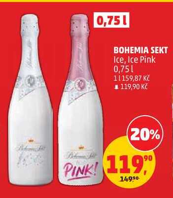 BOHEMIA SEKT Ice, Ice Pink, 0,75 l