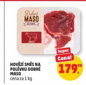 HOVĚZÍ SMĚS NA POLÉVKU DOBRÉ MASO, 1kg