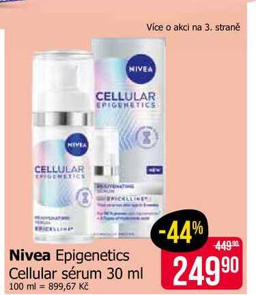 Nivea Epigenetics Cellular sérum 30 ml